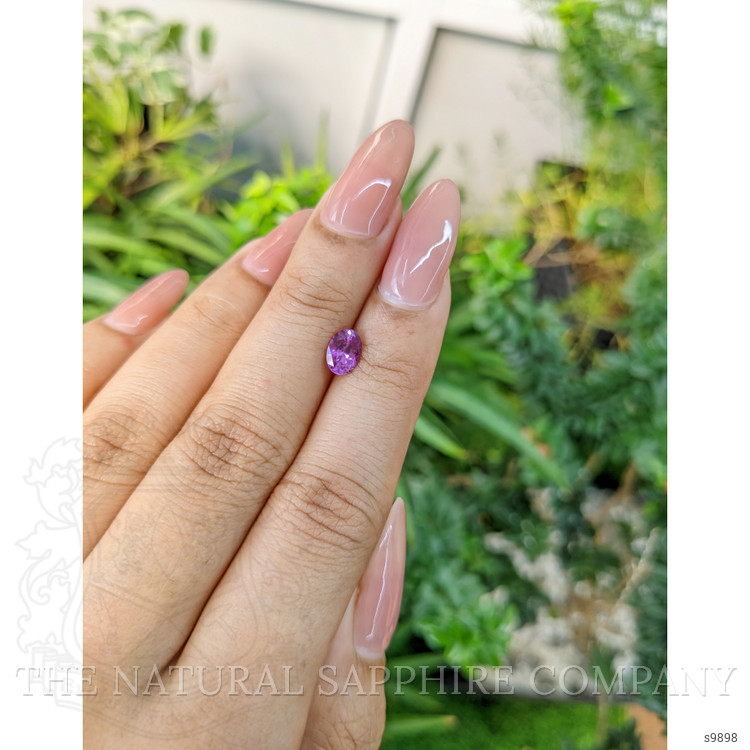 0.87 Ct. Pinkish Purple Sapphire from Ceylon (Sri Lanka)