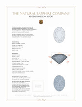 0.90 Ct. Sapphire from Ceylon (Sri Lanka) 3 D Scan Report
