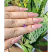 0.83 Ct. Pinkish Purple Sapphire from Ceylon (Sri Lanka) Life Style
