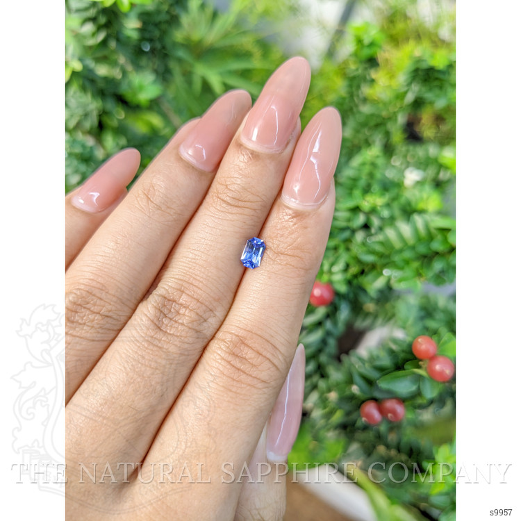 0.63 Ct. Blue Sapphire from Ceylon (Sri Lanka)