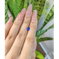 0.84 Ct. Blue Sapphire from Ceylon (Sri Lanka) Life Style