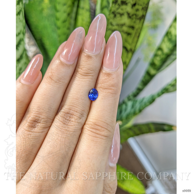 0.84 Ct. Blue Sapphire from Ceylon (Sri Lanka)