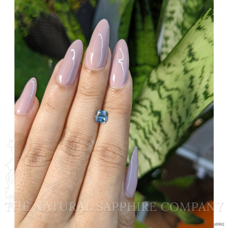 1.15 Ct. Greenish Blue Sapphire from Ceylon (Sri Lanka)