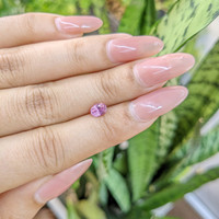 0.76 Ct. Pink Sapphire from Ceylon (Sri Lanka) Life Style