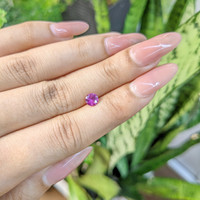 0.60 Ct. Purplish Pink Sapphire from Ceylon (Sri Lanka) Life Style