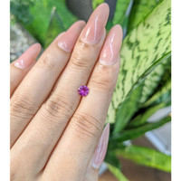 0.60 Ct. Purplish Pink Sapphire from Ceylon (Sri Lanka) Life Style