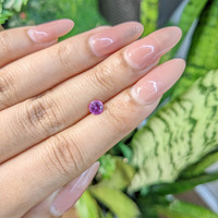 0.62 Ct. Pinkish Purple Sapphire from Ceylon (Sri Lanka) Life Style