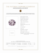 0.73 Ct. Pink Sapphire from Ceylon (Sri Lanka) Scan Report