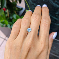 1.33 Ct. Greenish Blue Sapphire from Ceylon (Sri Lanka) Life Style