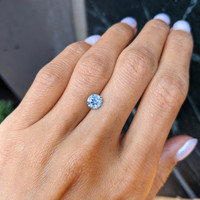 1.33 Ct. Greyish Blue Sapphire from Montana Life Style