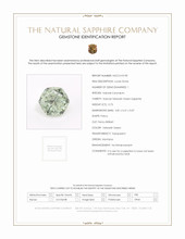 0.73 Ct. Yellowish Green Sapphire from Montana Scan Report