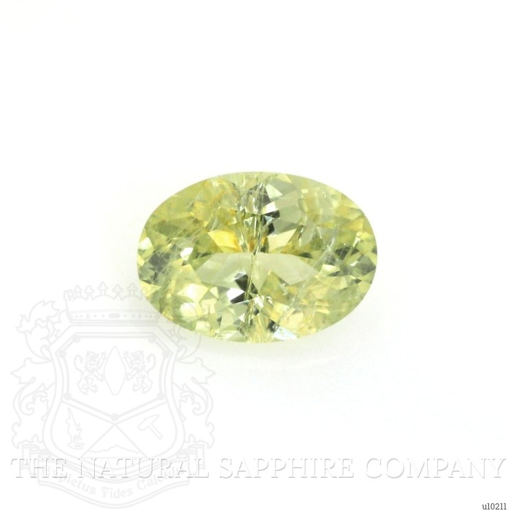 0.93 Ct. Greenish Yellow Sapphire from Mozambique