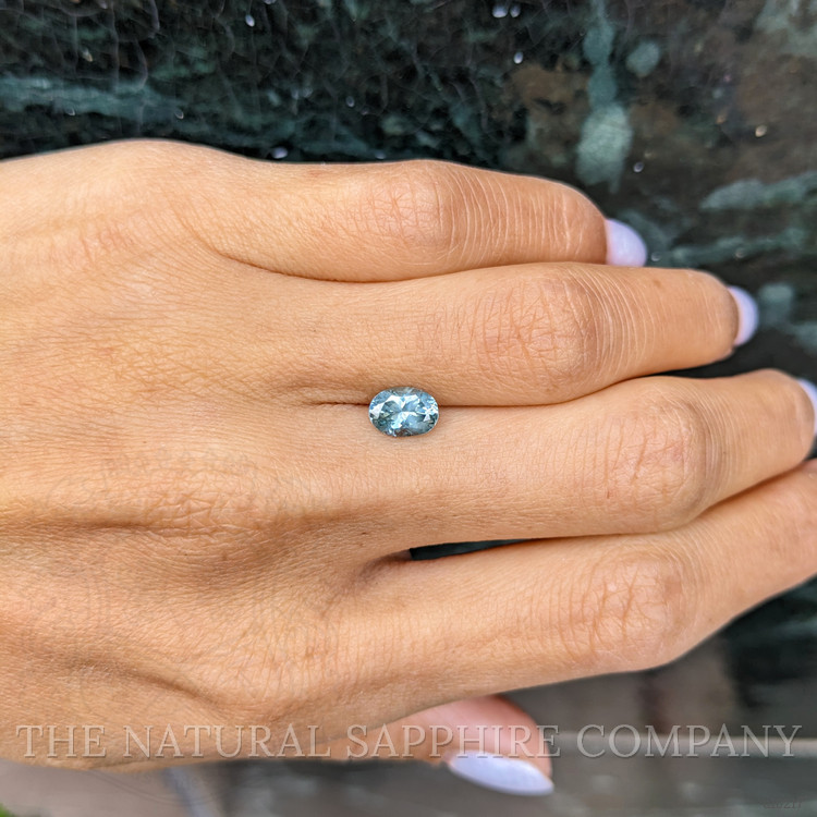 1.38 Ct. Bluish Green Sapphire from Montana