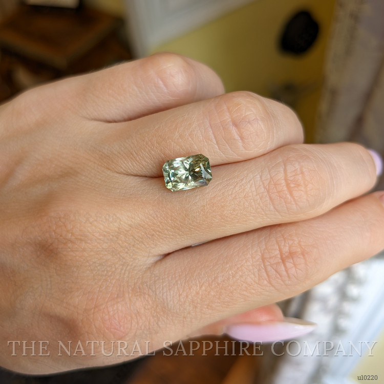 3.80 Ct. Yellowish Green Sapphire from Montana