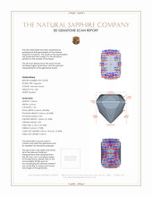 3.80 Ct. Sapphire Solitaire Ring, Platinum 950 3 D Scan Report