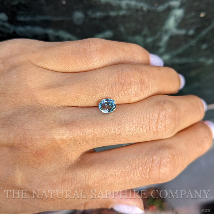 1.34 Ct. Bluish Green Sapphire from Montana