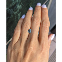 1.34 Ct. Bluish Green Sapphire from Montana Life Style