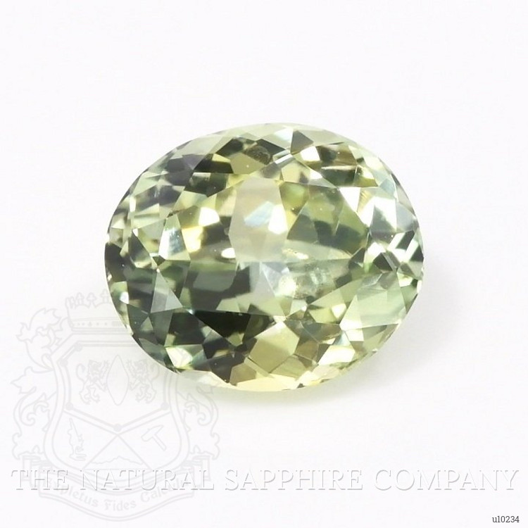 1.11 Ct. Yellowish Green Sapphire from Montana