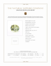 0.96 Ct. Yellowish Green Sapphire from Montana Scan Report
