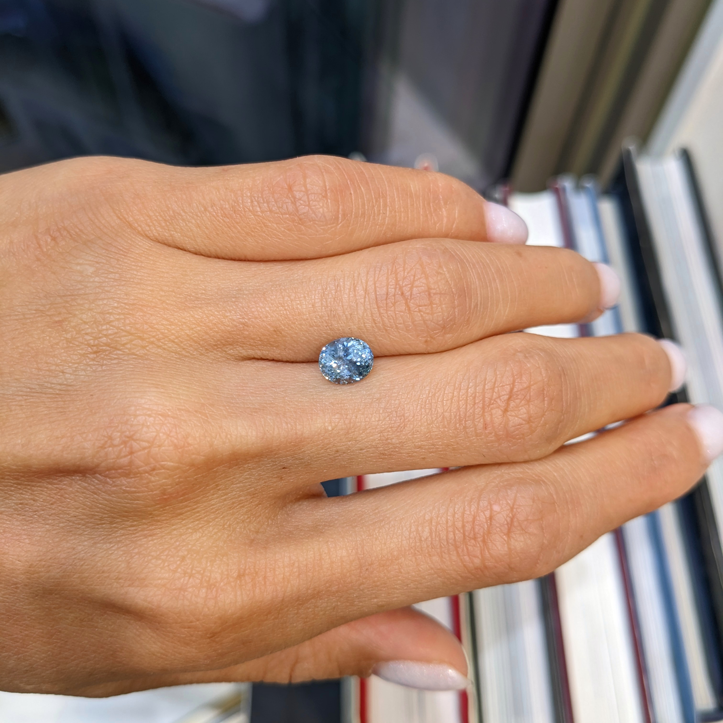 Loose Greyish Blue Sapphire - Oval 1.62 Ct. - #U10282 | The