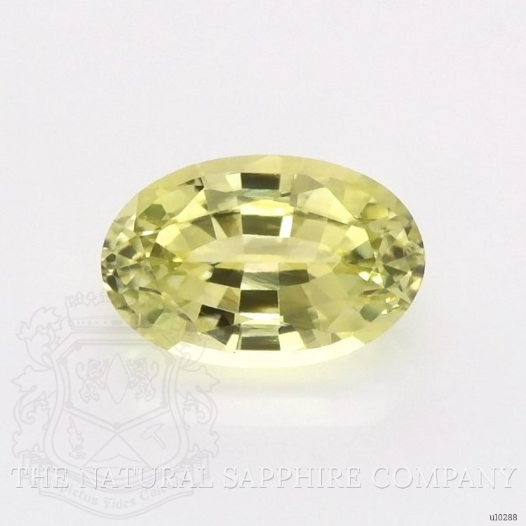 0.41 Ct. Greenish Yellow Sapphire from Montana