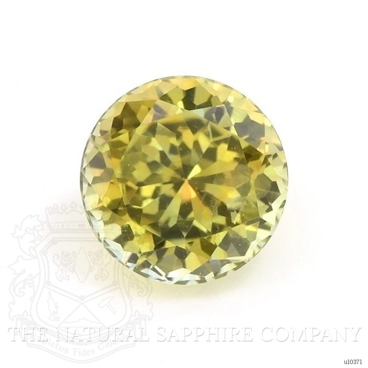 0.75 Ct. Greenish Yellow Sapphire from Montana