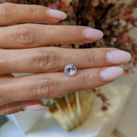 2.36 Ct. Peach Sapphire from Ceylon (Sri Lanka) Life Style