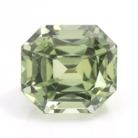 0.70 Ct. Yellowish Green Sapphire from Montana Video