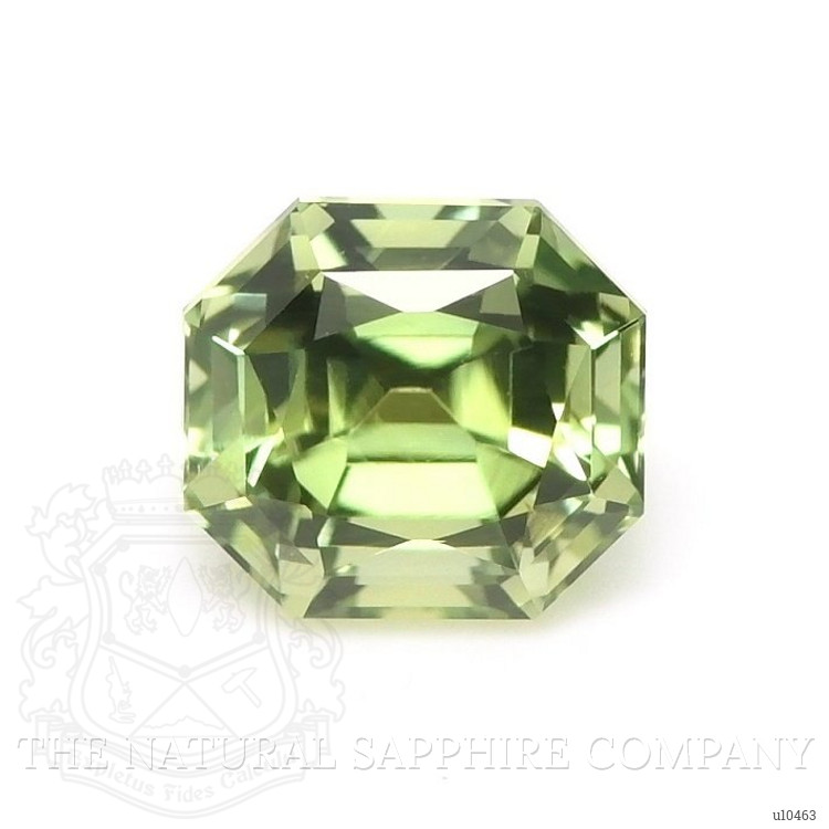 0.75 Ct. Yellowish Green Sapphire from Montana