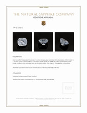 2.66 Ct. Bluish Grey Sapphire from Montana Appraisal