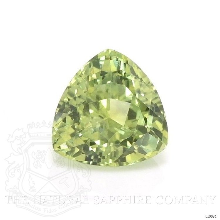 0.89 Ct. Yellowish Green Sapphire from Montana