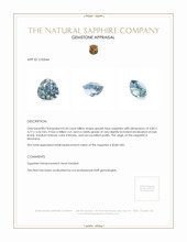 0.54 Ct. Greyish Blue Sapphire from Montana Appraisal