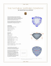 0.45 Ct. Sapphire from Montana 3 D Scan Report