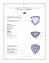 0.45 Ct. Greenish Yellow Sapphire from Montana 3 D Scan Report