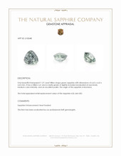 1.37 Ct. Green Sapphire from Montana Appraisal