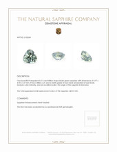 0.51 Ct. Bluish Green Sapphire from Montana Appraisal
