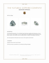 1.22 Ct. Bluish Grey Sapphire from Montana Appraisal
