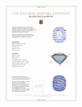 0.66 Ct. Green Sapphire from Montana 3 D Scan Report