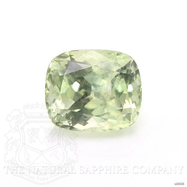 2.88 Ct. Yellowish Green Sapphire from Montana