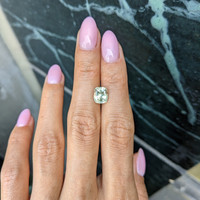 2.88 Ct. Yellowish Green Sapphire from Montana Life Style