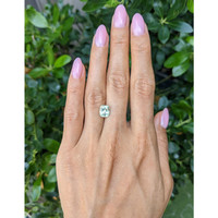 2.88 Ct. Yellowish Green Sapphire from Montana Life Style