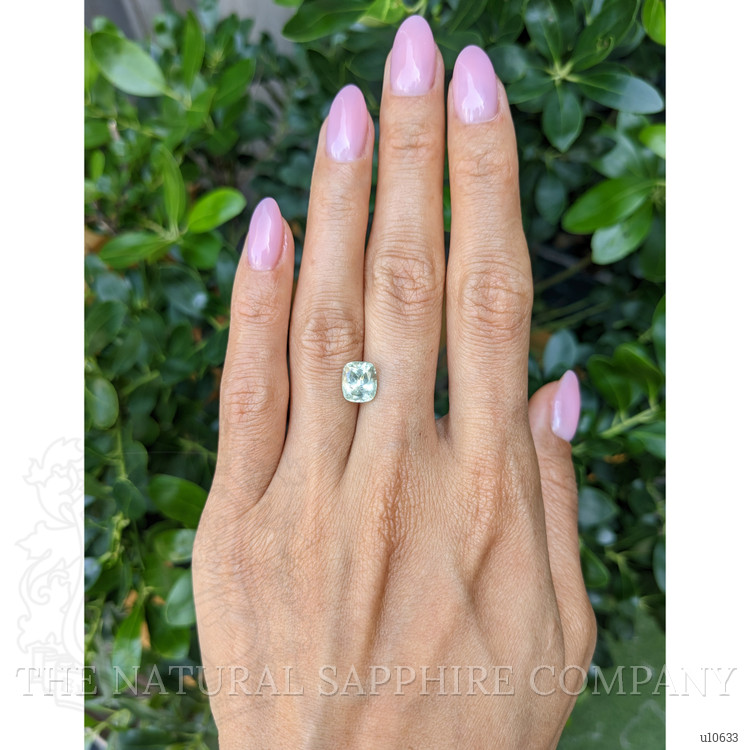 2.88 Ct. Yellowish Green Sapphire from Montana