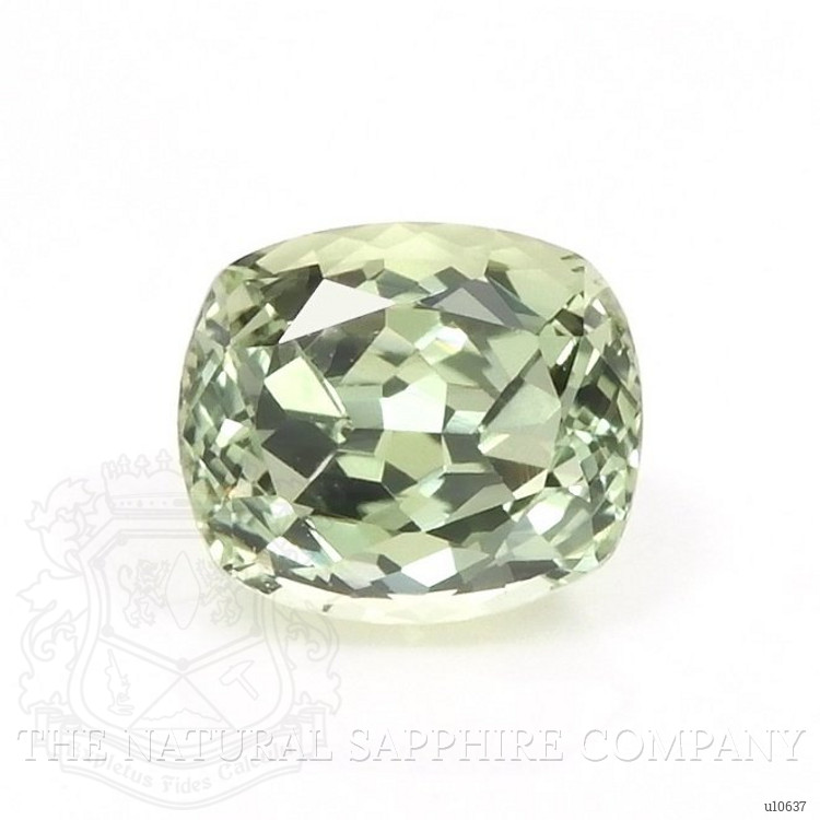0.62 Ct. Yellowish Green Sapphire from Montana