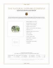 0.73 Ct. Yellowish Green Sapphire from Montana Scan Report