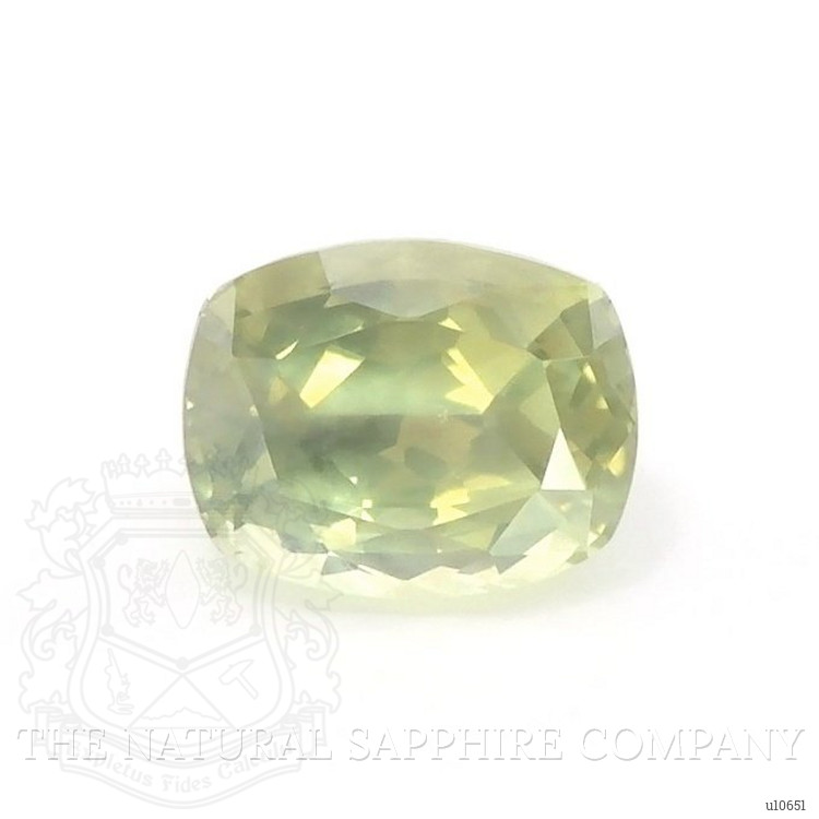 0.72 Ct. Yellowish Green Sapphire from Montana