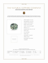 0.73 Ct. Green Sapphire from Montana Scan Report