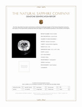 0.56 Ct. White Sapphire from Montana Scan Report