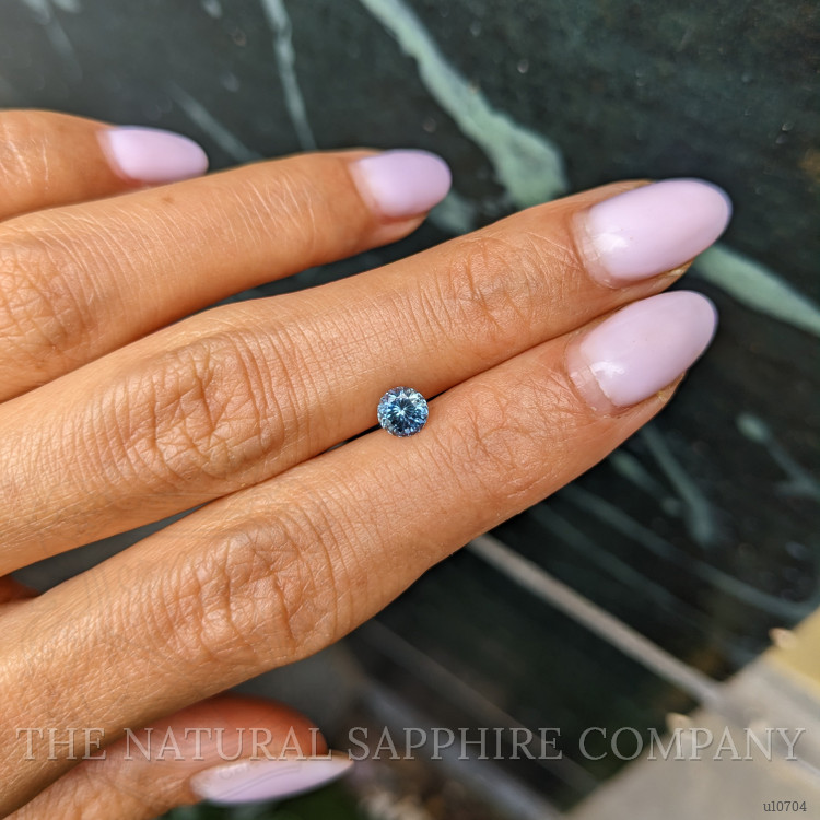 0.61 Ct. Greenish Blue Sapphire from Montana