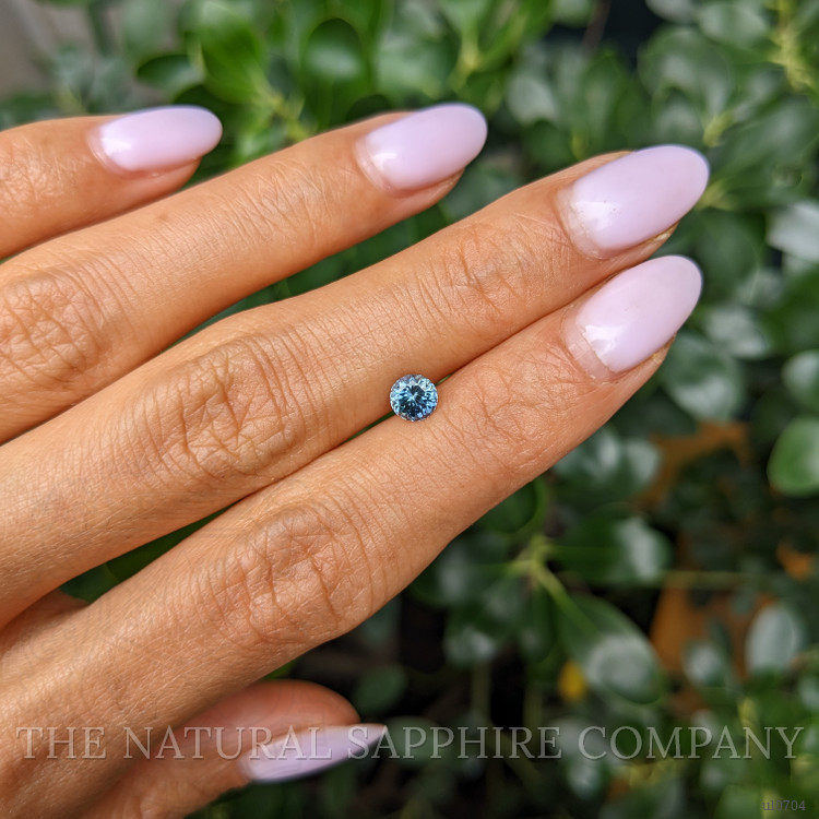 0.61 Ct. Greenish Blue Sapphire from Montana