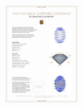 0.54 Ct. Purple Sapphire from Ceylon (Sri Lanka) 3 D Scan Report